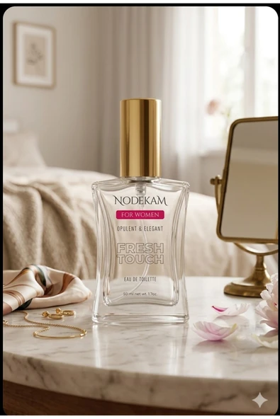 NODEKAM FRESH TOUCH FOR WOMEN EDT 50 ML KADIN PARFÜMÜ ( 2 ADET X 50 ML = 100 ML ) ürün görseli 1