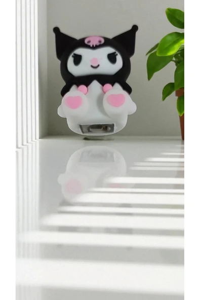 FAMEMUS ACCESSORY Kuromi Mini Kalemtraş (5CM) - Resim 3