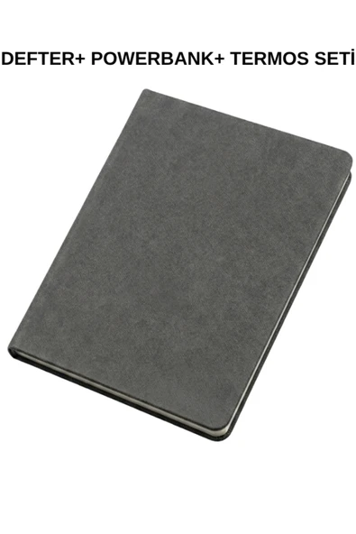 Hediye Defter Mini Termos Powerbank Seti SET T7 - Resim 4