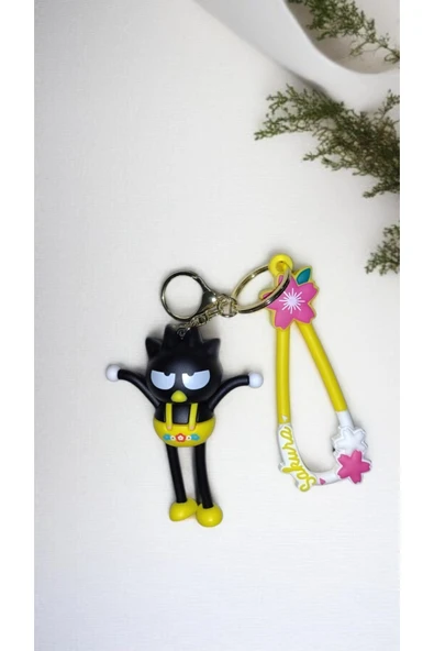 FAMEMUS ACCESSORY 3D Büyük boy Sevimli Karakter Kara kedi Anahtarlık ve Çanta Aksesuar ürün görseli 1