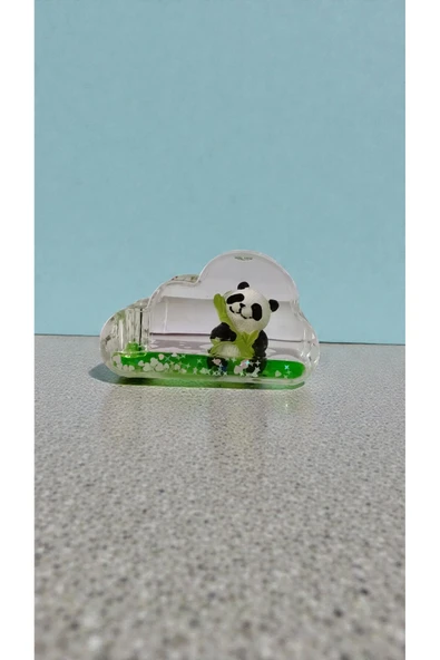 FAMEMUS ACCESSORY Sulu Panda İki Tane Kalem Takılan Kalemlik li Panda kalemlik hediyelik süs dekor boyut:10cm ürün görseli 1