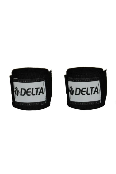 Delta Boks Kickbox Muay Thai Sanda El Bandajı 3,5 Metre x 2 Adet SBB 779 Siyah ürün görseli 1