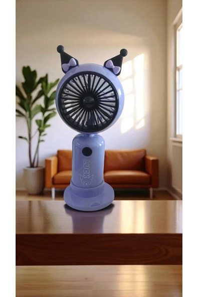 FAMEMUS ACCESSORY Kuromi Fiğürlü Muhteşem bir Fan ve Telefon tutucu ürün görseli 1