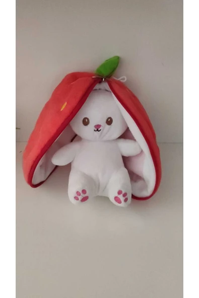 FAMEMUS ACCESSORY Süpriz Çilek Peluş Oyuncak - Resim 3