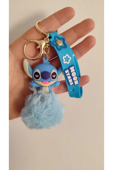 FAMEMUS ACCESSORY Stitch Peluş Silikon Anahtarlık Ve Çanta Aksesuar ürün görseli 1