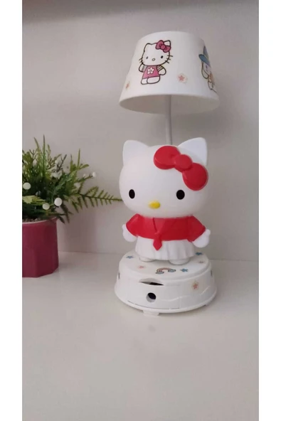FAMEMUS ACCESSORY Hello Kitty Masa Üzeri Gece Lambası boyut 25 cm - Resim 3