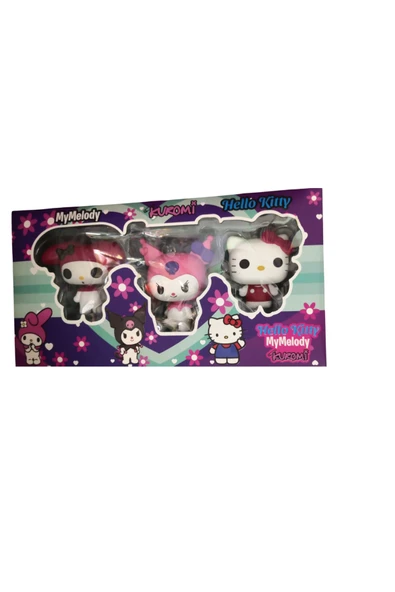 FAMEMUS ACCESSORY Kuromi my melody helllo kitty 3 lü karakter kutulu set ürün görseli 1