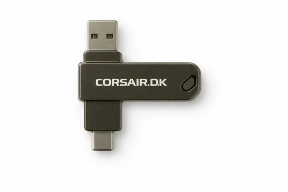 CORSAIR.D.K  64 GB ÇİF YÖNLÜ METAL TYP-C FLASH BELLEK ürün görseli 1