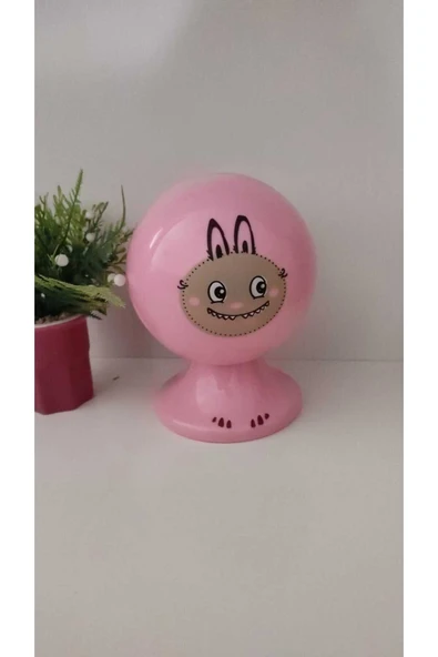 FAMEMUS ACCESSORY Labubu Kumbara Pembe renk ürün görseli 1