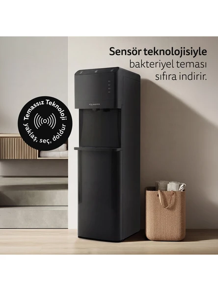 Aquamara - Dokunmatik Kontrollü Siyah Su Sebili - Resim 4