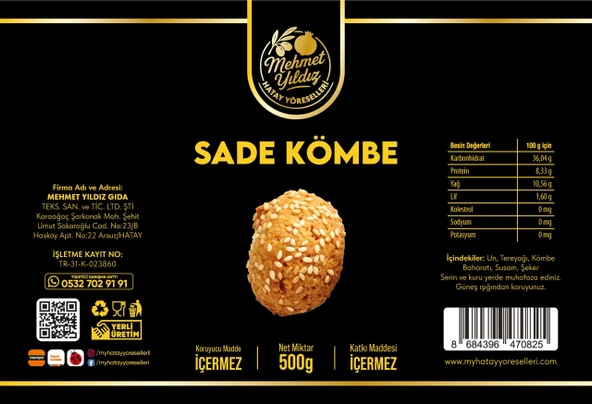 Sade Kömbe 500g - Resim 2
