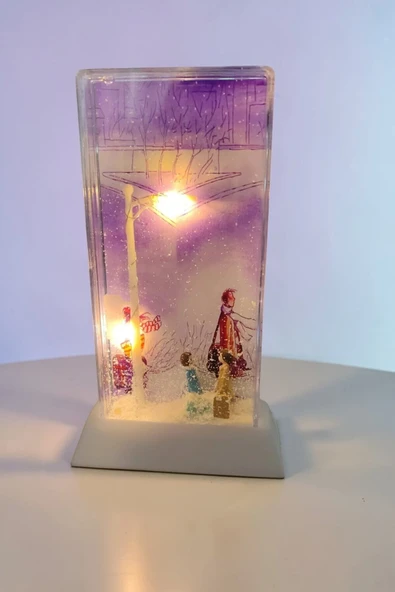 FAMEMUS ACCESSORY Desenli Sokak Lambalı Özel Günler ve Hediyelik Ürün sokak kar küre ürün görseli 1