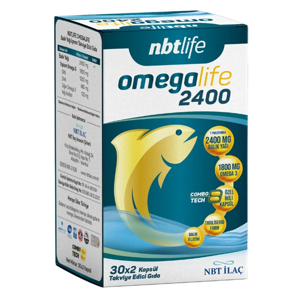 NBT Life Omegalife 2400 60 Kapsül ürün görseli 1
