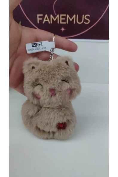 FAMEMUS ACCESSORY Sevimli Peluş Ayıcık Anahtarlık boyut 13 cm ürün görseli 1