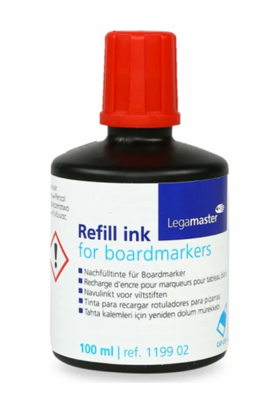 Legamaster Tahta Kalemi Mürekkebi 100ml Kırmızı ürün görseli 1