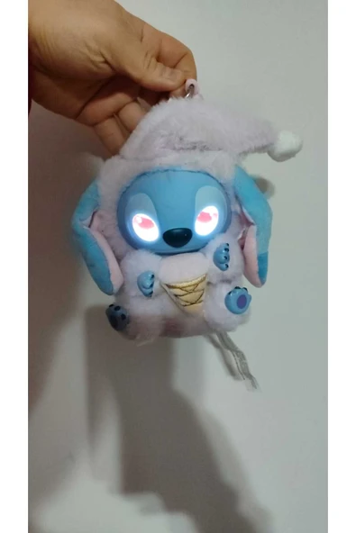 FAMEMUS ACCESSORY Dıjital Kaliteli Sarjzlı Sesli ve Gözler Hareketli Stitch Peluş ürün görseli 1