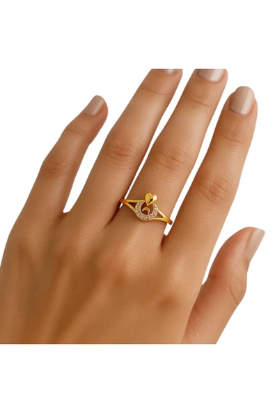 FAMEMUS ACCESSORY Kalp Döngüsü Ayarlı Çelik Yüzük ürün görseli 1
