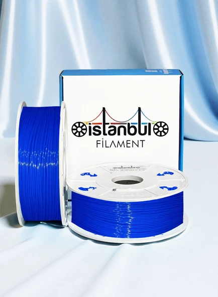 İstanbul Filament  3D Baskı PETG Filament Mavi 1 Kg  1,75mm  0,05 Mm ürün görseli 1