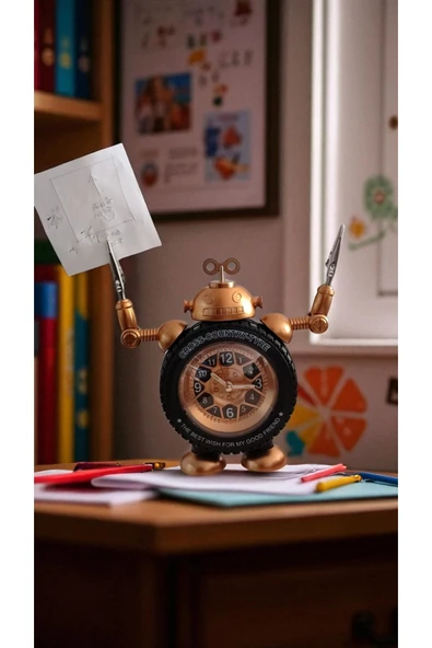 FAMEMUS ACCESSORY Hem Kağıt Tutucu Hem Masa üzeri Çalarsaat ürün görseli 1