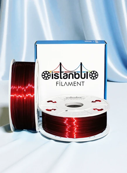 İstanbul Filament  3D Baskı PETG Filament Kırmızı 1 Kg  1,75mm 0,05 Mm ürün görseli 1
