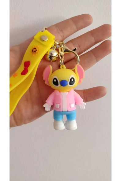 FAMEMUS ACCESSORY Stitch Silikon Anahtarlık Büyük Boy Çanta Aksesuar ürün görseli 1