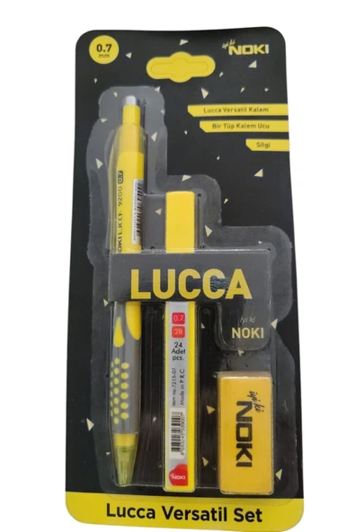 FAMEMUS ACCESSORY Lucca Mekanik Kurşun Kalem Seti 0.7 Mm Versatil Sarı Renk ürün görseli 1