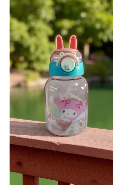 FAMEMUS ACCESSORY Tavşan Kulak My Melodi Matara Suluk ürün görseli 1