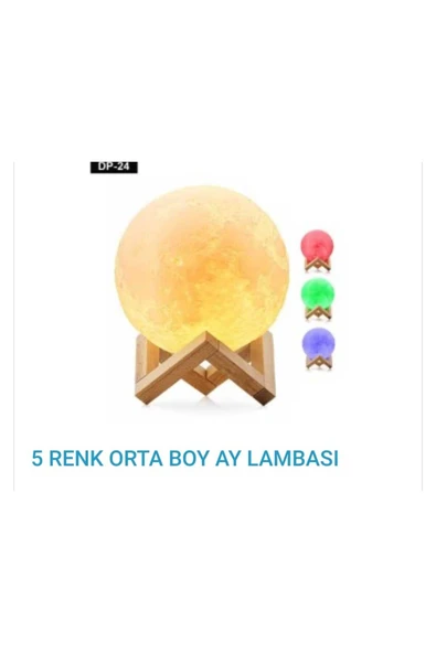 FAMEMUS ACCESSORY Ay şeklinde Renk değiştiren lamba ürün görseli 1
