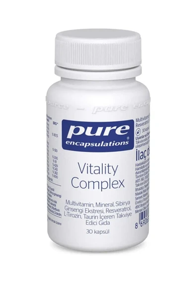 Pure Encapsulations Vitality Complex 30 Kapsül ürün görseli 1