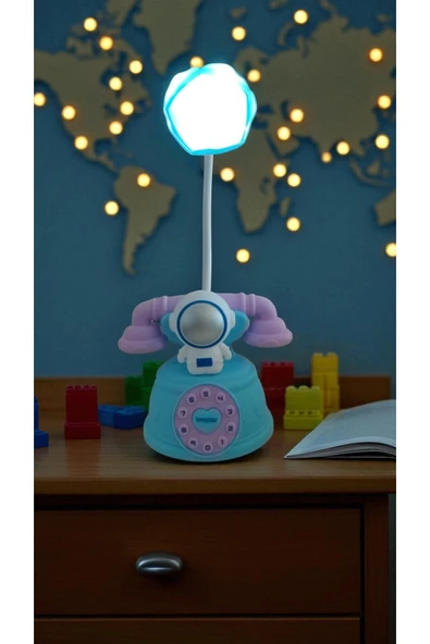 FAMEMUS ACCESSORY Astronot Telefon Modelli Masa Üzeri Gece Lambası ürün görseli 1