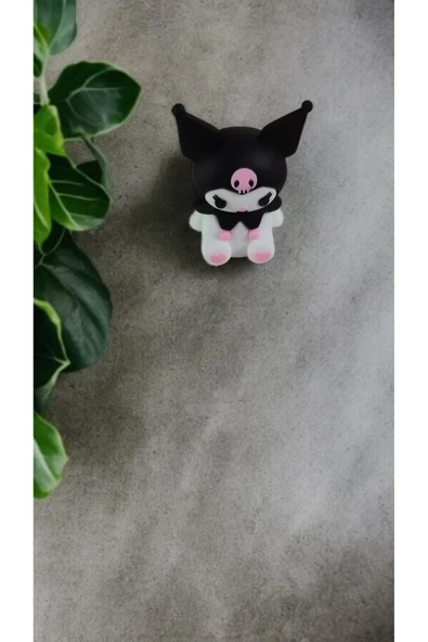 FAMEMUS ACCESSORY Kuromi Mini Kalemtraş (5CM) - Resim 2