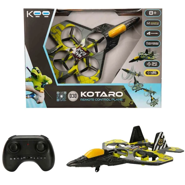 KOO Işıklı USB Şarjlı Uzaktan Kumandalı Uçak Kotaro 030 S00091034 ürün görseli 1