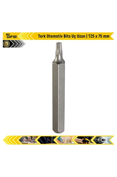 Gfb Tork Otomotiv Bits Uç Uzun| T 25 X 75 Mm ürün görseli 1