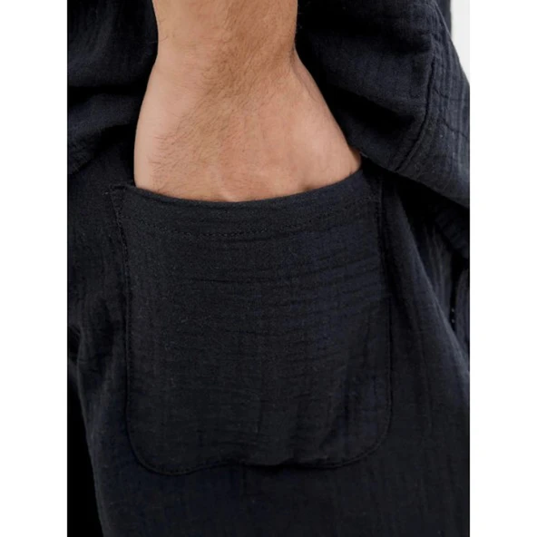 Jack&Jones 12274758 Erkek Sort - Siyah - Resim 4