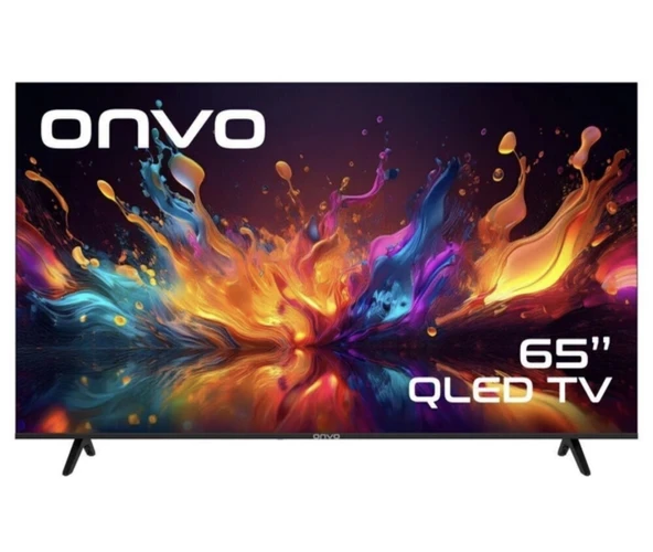 Onvo 65VQ90F3UA 65'' 165 Ekran Uydu Alıcılı 4K Ultra HD Google Smart QLED TV ürün görseli 1
