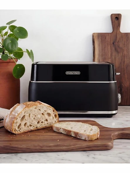 Morphy Richards Signature 2 Bölmeli Siyah Ekmek Kızartma Makinesi ürün görseli 1