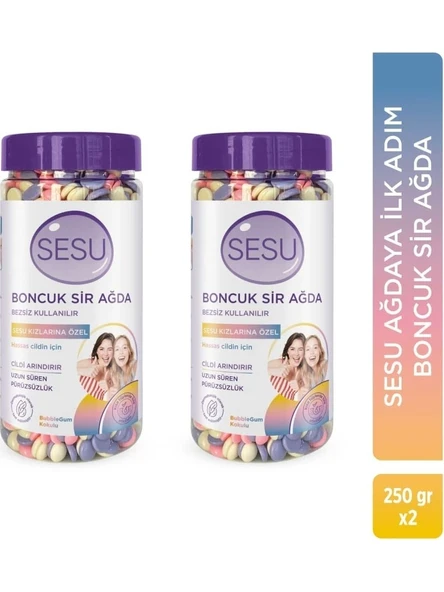 Sesu Boncuk Sir Ağda Hassas Bezsiz Kullanım 250 Gr x 2 Adet ürün görseli 1