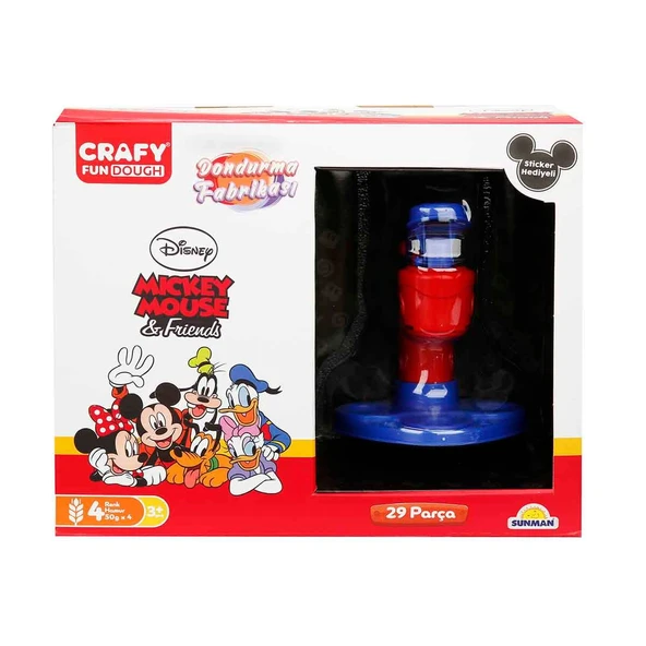 Mickey Mouse Dondurma Fabrikası Oyun Hamuru Seti 200 g 29 Parça ürün görseli 1