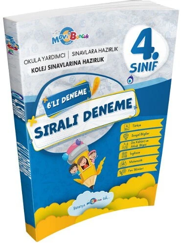 Mavi Boncuk 4. Sınıf Deneme Sıralı 6'lı ürün görseli 1