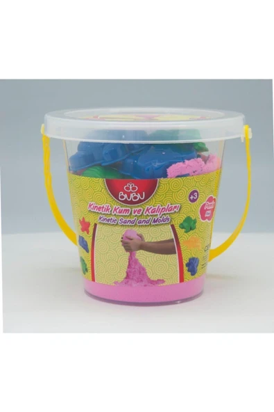 Bubu Bu-bu -ku0023 Kinetik Kum Kova 500 gr. Pembe ürün görseli 1