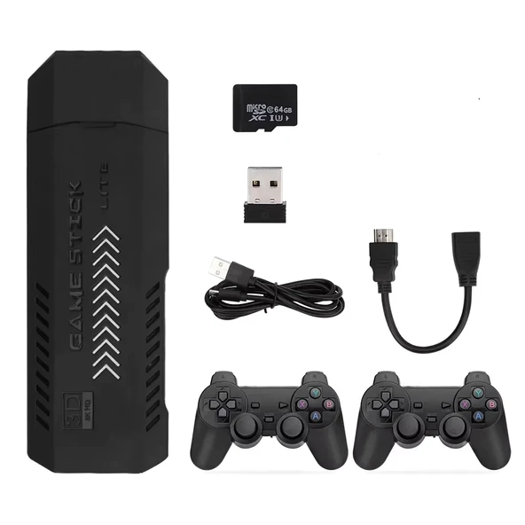 ScHitec Retro 4K Game Stick 3D Arcade Atari Makinası 35000 Oyunlu Konsol X2 Plus ürün görseli 1