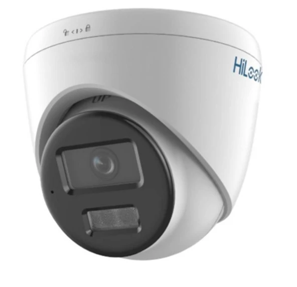Hilook IPC-T249HA-LUF-Sl 4MP 2.8mm ColorVu Çift Yönlü Sesli IP Dome Kamera ürün görseli 1