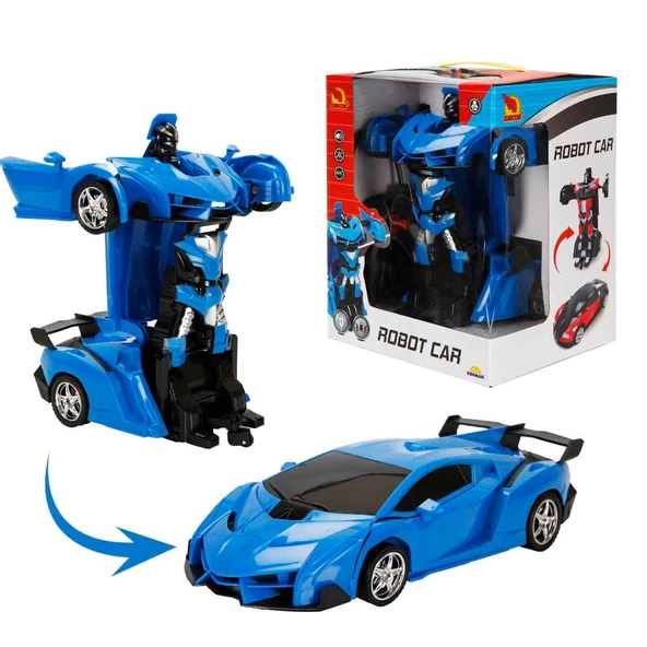 Suncon Robota Dönüşebilen Kumandalı Araba 43288 Mavi ürün görseli 1