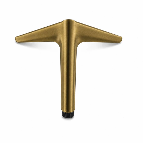 AYDOS 15 Cm Mat Antik Sarı Metal Mobilya Ayağı Koltuk Sehpa Dolap Uyumlu Dayanıklı Şık Tasarım ürün görseli 1