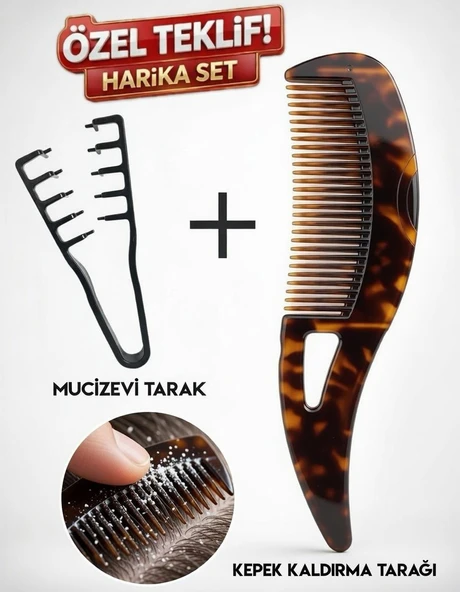 Mucizevi Tarak Ve Kepek Kaldırma & Anti-statik Masaj Fırçası Kendi Kendini Temizleme Özelliği ürün görseli 1