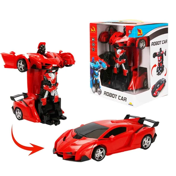 Suncon Robota Dönüşebilen Kumandalı Araba 43288 Kırmızı ürün görseli 1