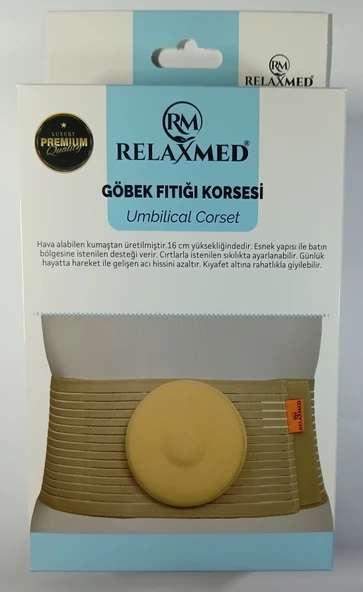 Göbek Fıtığı Korsesi  Takılıp Çıkarılabilir Pedli Umbilikal Korse ve Karın Destekleyici ürün görseli 1