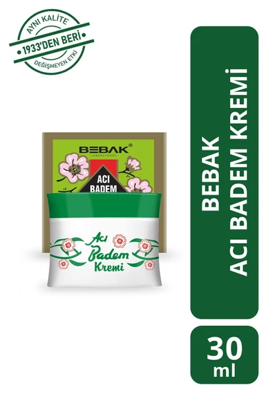 BEBAK ACI BADEM KREMİ 30ML KAVANOZ - Resim 3