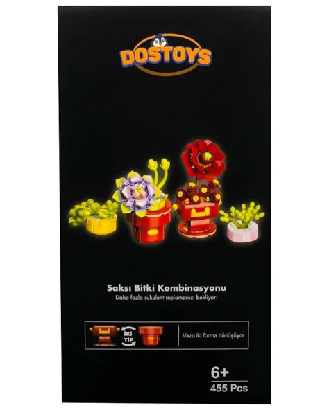 Dostoys Saksı Bitki Kombinasyonu Yapım Seti 455 Parça ürün görseli 1