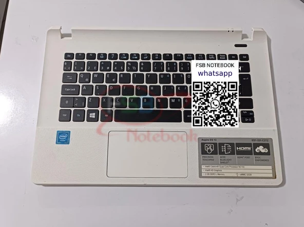 ACER ASPİRE ES 13 ES1-331  KLAVYE KASA TOUCHPAD KASA  KLAVYELİ ürün görseli 1